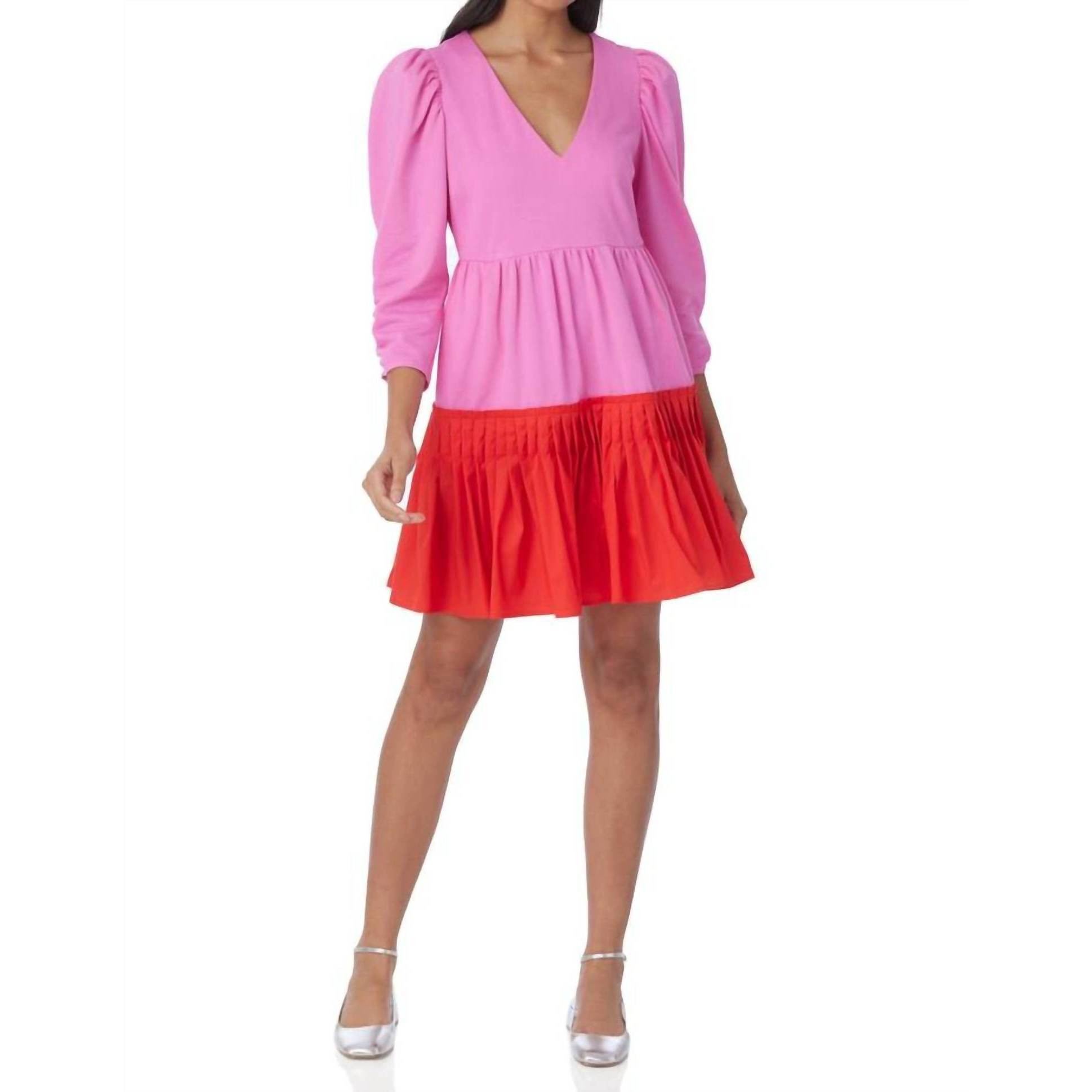New Crosby By Mollie Burch Blake Dress In Fuchsia